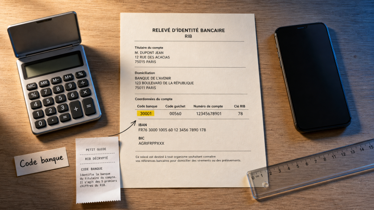30001 code banque : RIB et banque associée
