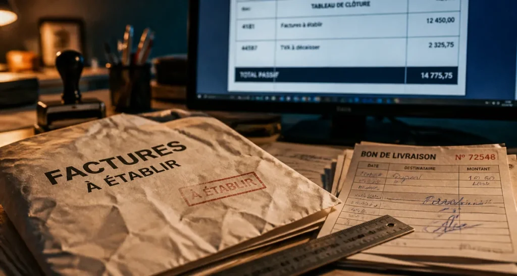 Compte 418 : produits non facturés pour sécuriser la clôture comptable