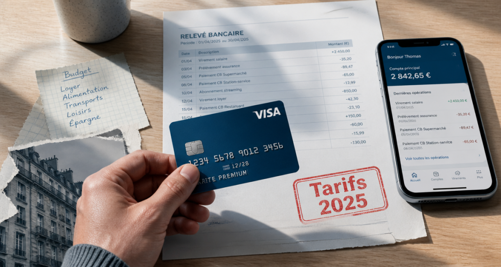 tarifs la banque postale 2025 relevé et carte