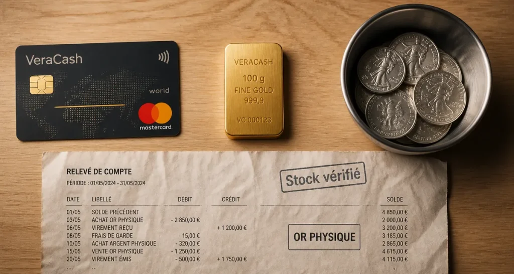 VeraCash avis : épargne en or plutôt que banque