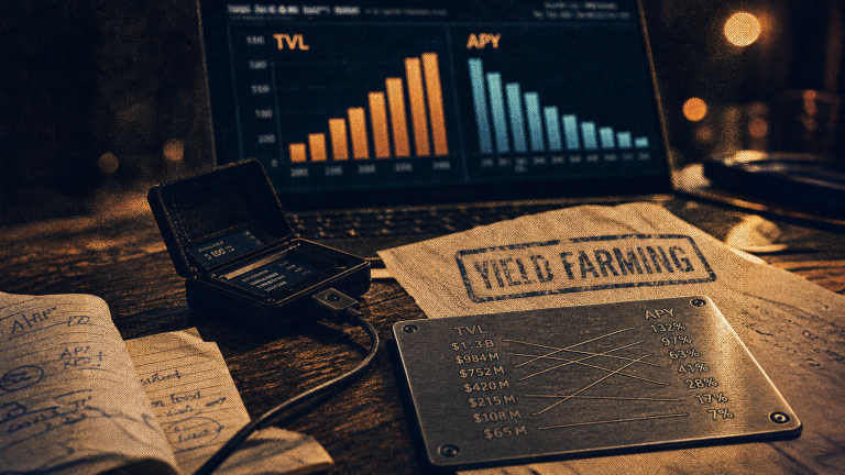 Yield farming : rendement TVL APY, sans perte impermanente