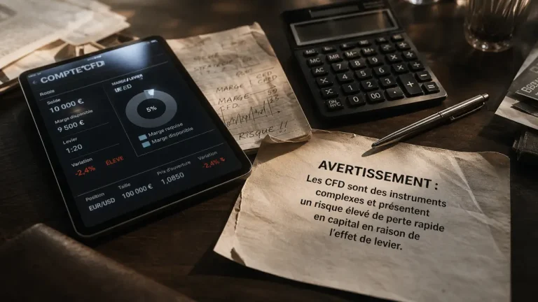 Compte CFD : schéma de levier et risques, explication
