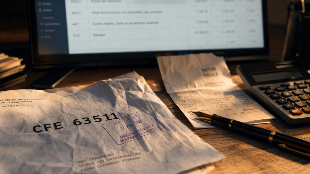 Compte comptable cfe 63511 et 447 : écritures comptables à passer