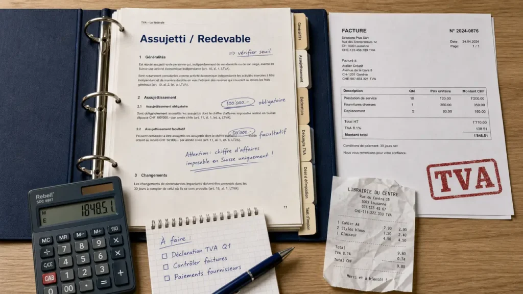 Assujettie à la TVA : franchise, régime réel et autoliquidation, facture et TVA
