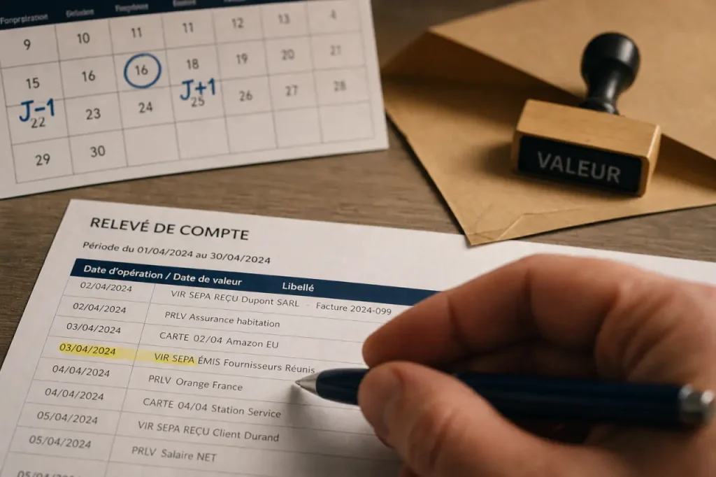 Dates de valeur banque : décalage qui déclenche des agios