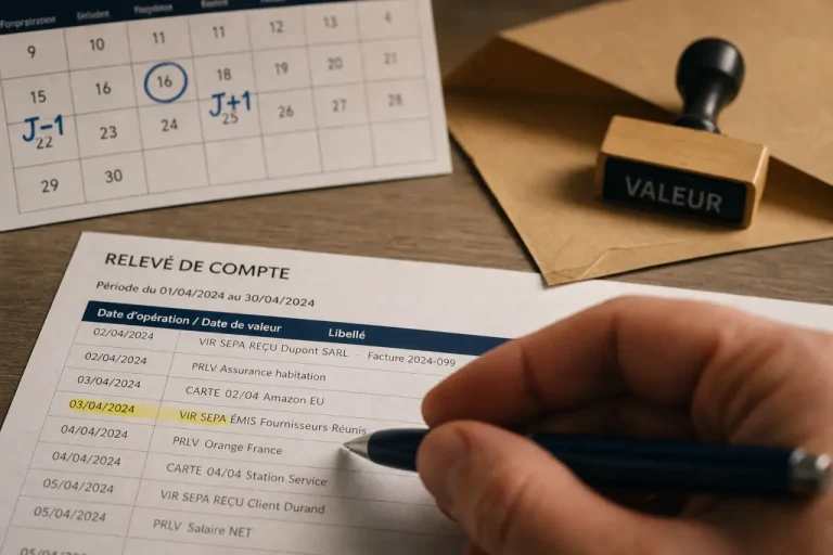 Dates de valeur banque : décalage qui déclenche des agios
