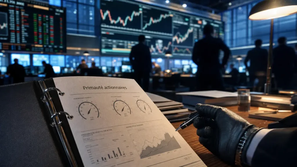 Entreprise anglo saxonne : salle de marché, Bourse, performance, flexibilité