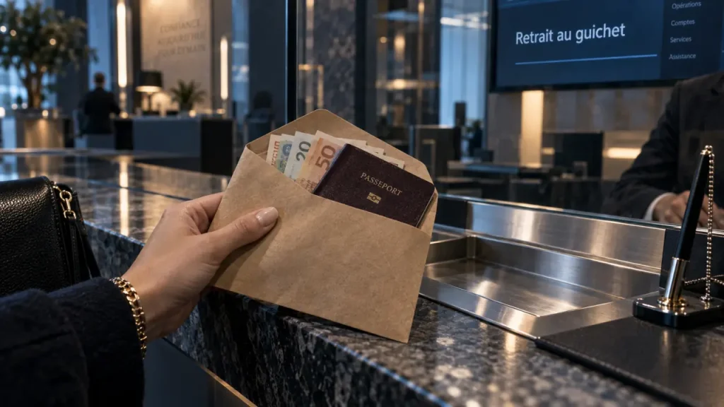 Banque Populaire : retrait maximum au guichet, enveloppe et passeport