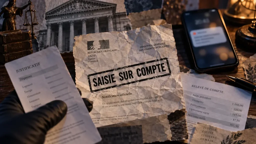 Saisie sur compte : 651,69 € protégés, 15 jours pour contester