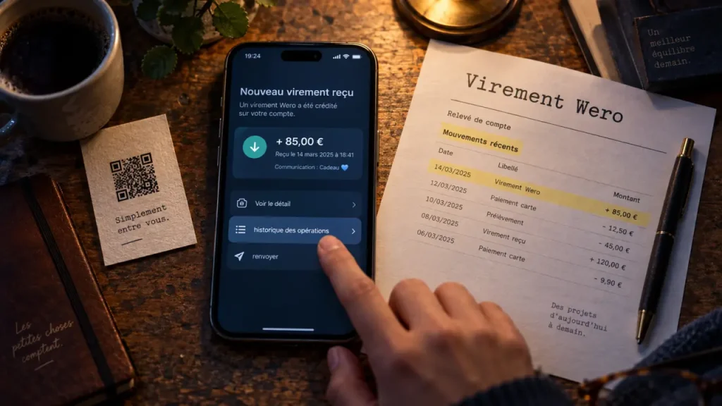 Virement Wero non reçu : vérifier vos mouvements rapidement