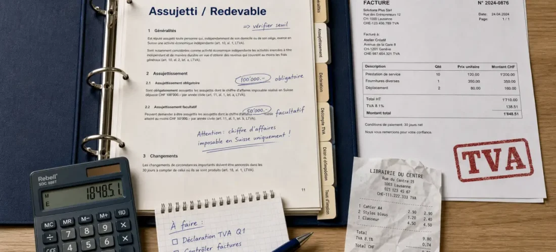 Assujettie à la TVA : franchise, régime réel et autoliquidation, facture et TVA