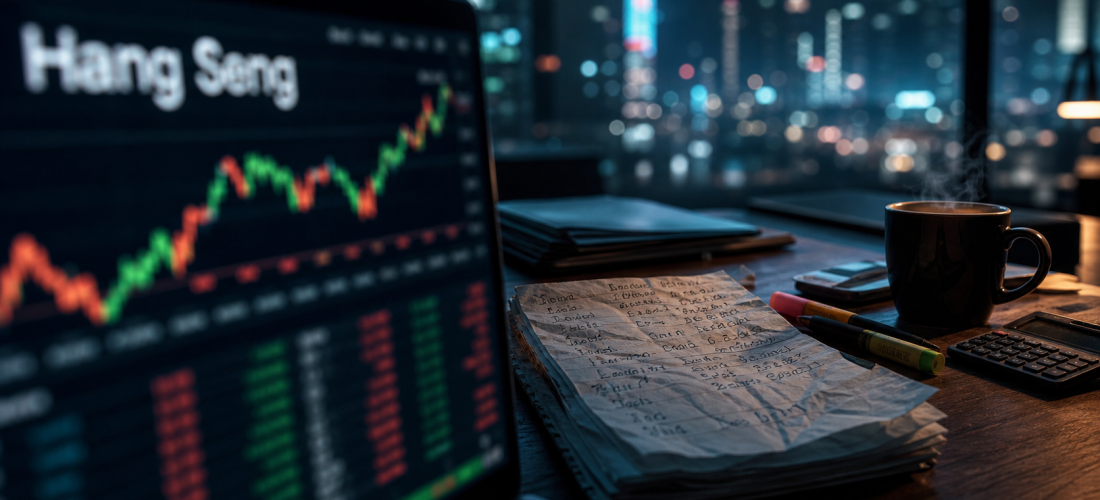 Bourse Hong Kong direct : graphique Hang Seng sur écran