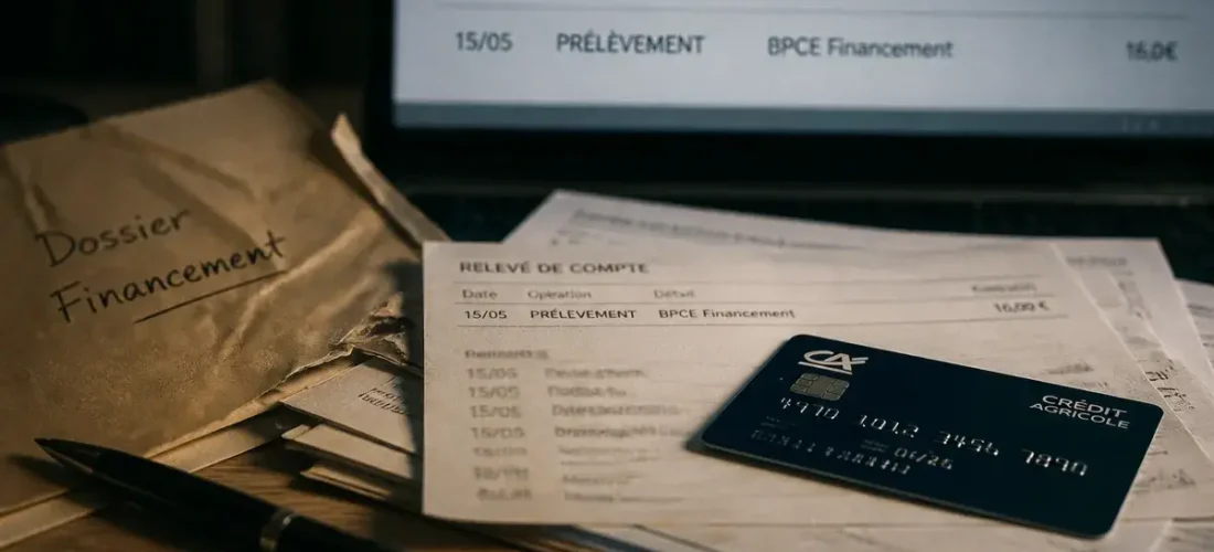 bpce financement prélèvement 16 euros sur relevé bancaire
