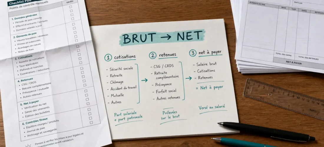 Bulletin de paie explication PDF : brut, net et cotisations