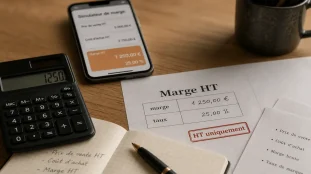 Calculer marge HT pour fixer le bon prix