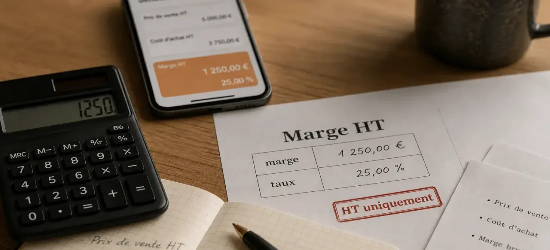 Calculer marge HT pour fixer le bon prix