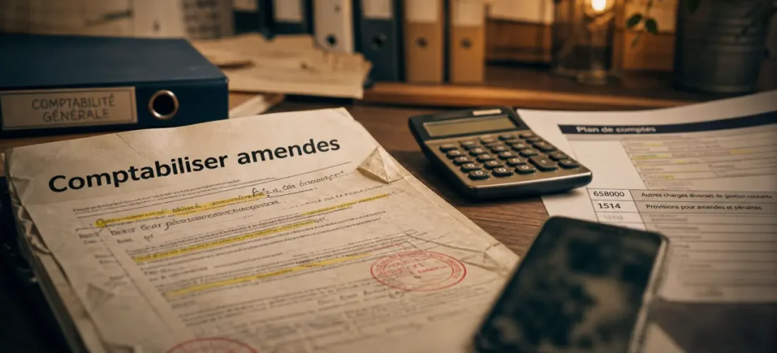 Compte comptable amende : compte PCG 2025 indiqué sur le plan de comptes