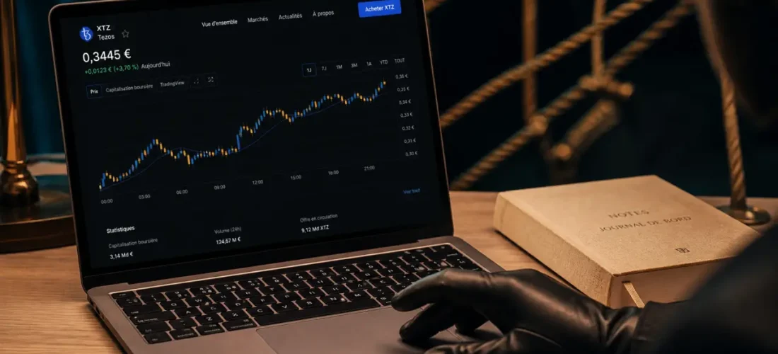 Cours Tezos 0,3445 € : hausse du volume et staking à surveiller