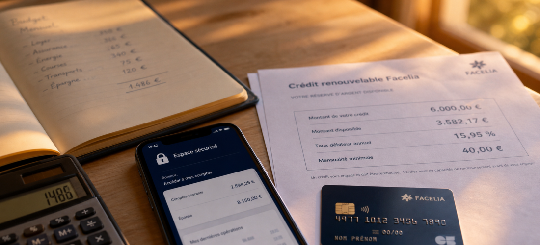 Credit renouvelable facelia : carte bancaire et calcul des frais à surveiller