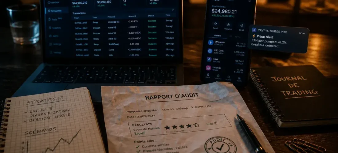 Crypto Surge Pro : alerte rendement DeFi et risque capital
