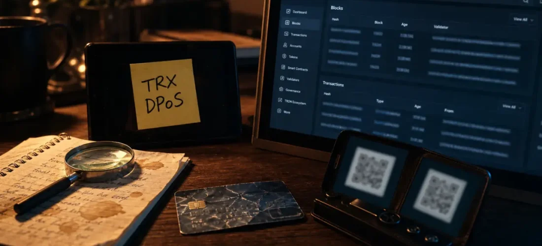 Crypto tron TRX DPoS sur TronScan : vérifications avant achat