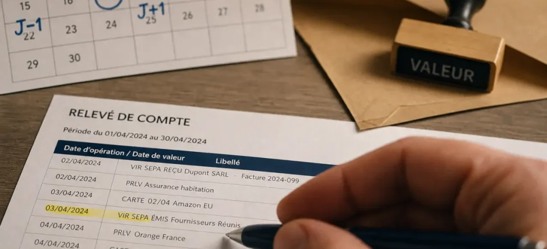 Dates de valeur banque : décalage qui déclenche des agios