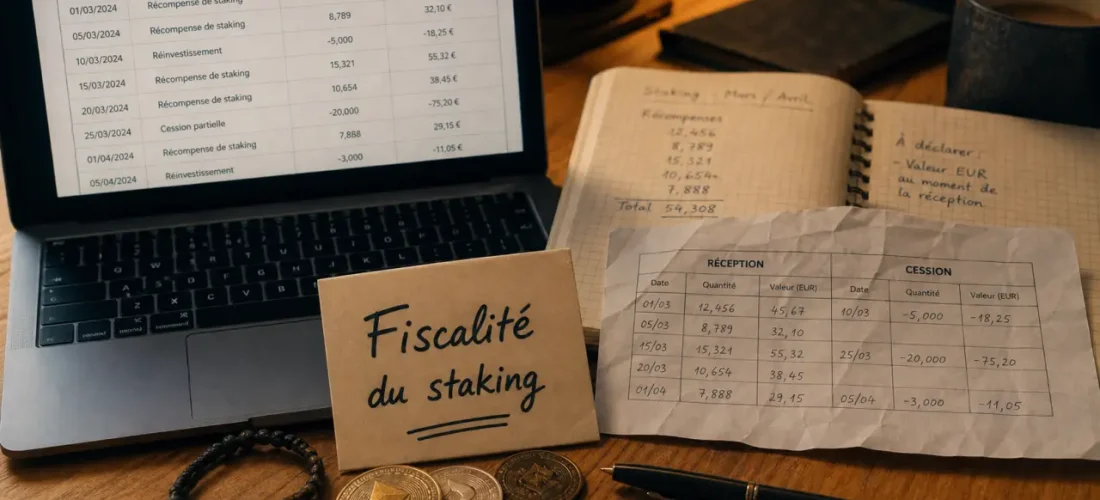 Fiscalité staking crypto : déclarer les récompenses