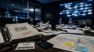 Gestion de crise en entreprise : cellule de crise et PCA, signaux faibles en réunion