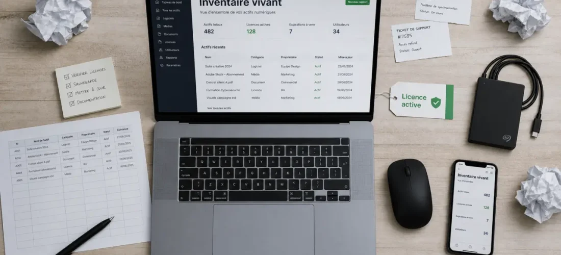 Gestion du parc informatique d'une entreprise : inventaire vivant et licences actives