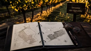 Investir dans le vignoble : GFV ou SCPI selon votre budget, vignes en arrière-plan
