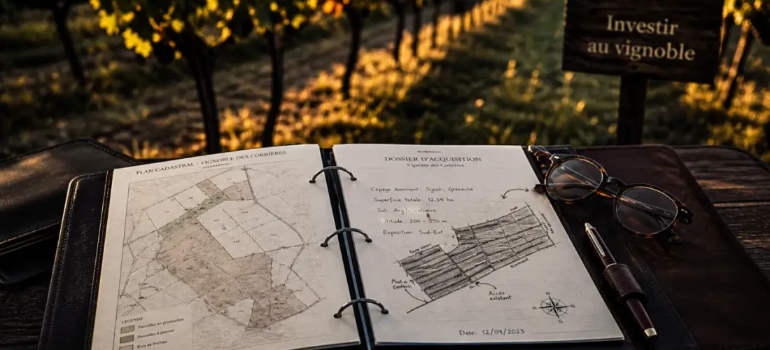 Investir dans le vignoble : GFV ou SCPI selon votre budget, vignes en arrière-plan