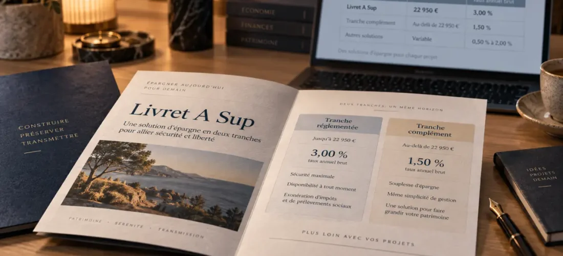 Livret a sup : plafond 22 950 € et taux de rendement