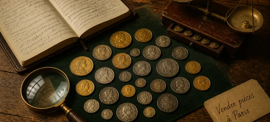 Ou vendre ses pièces de monnaie Paris sur table ancienne
