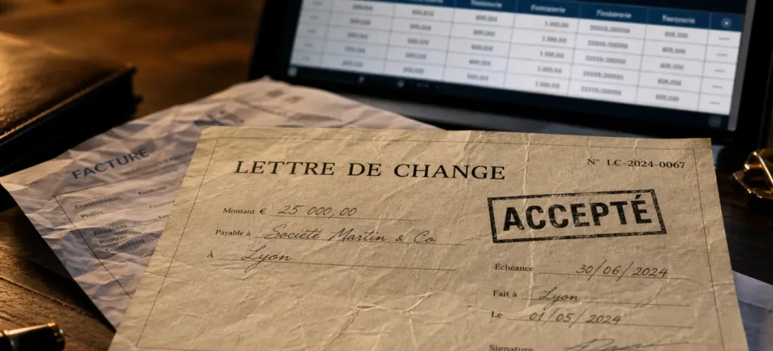Paiement traite B2B : lettre de change acceptée