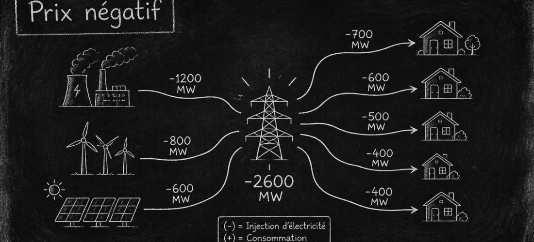 prix négatif électricité schéma réseau