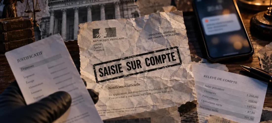 Saisie sur compte : 651,69 € protégés, 15 jours pour contester