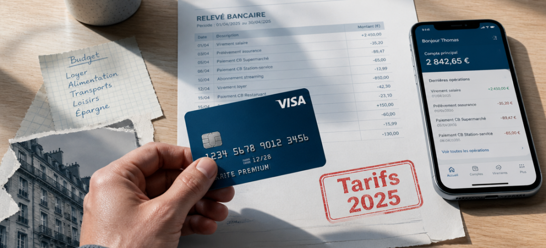 tarifs la banque postale 2025 relevé et carte